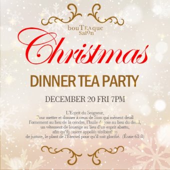 [2019 bouTEAque salon Christmas Tea Party]12.20 pm7 @Park Hyatt Seoul